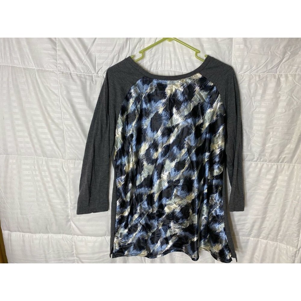 Silky Normcore Top Tunic Large Women’s Graphic